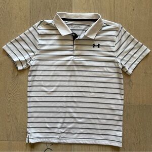 Under Armour Black and Gray Performance Polo Shirt